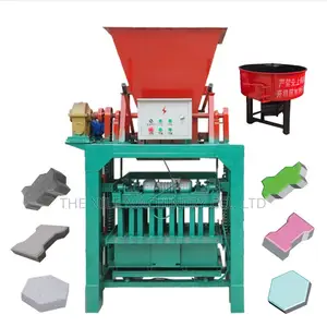 Hollow Brick Block Forming Machine With Cement Mixer