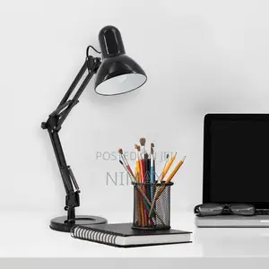 Reading Desk and Study Lamp - Black