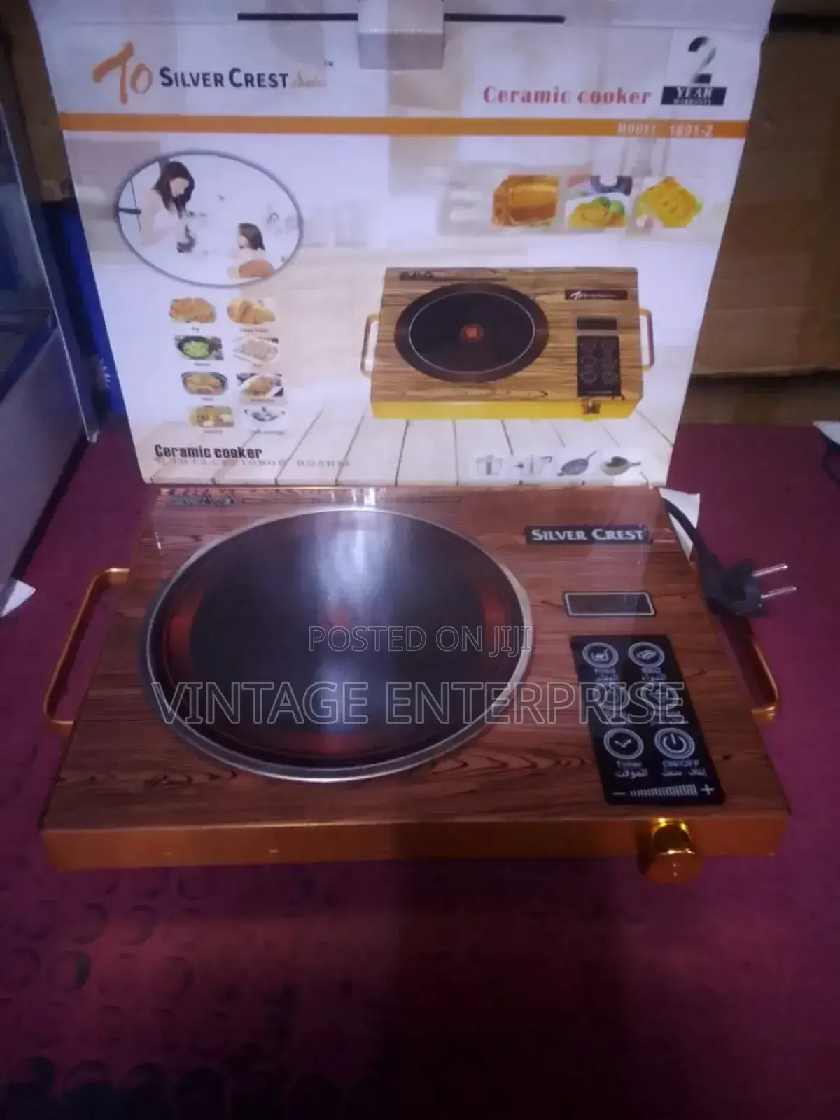 Induction Silver Crest Single Ceramic Cooker