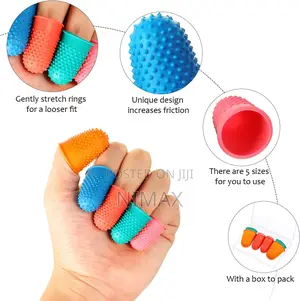 Thimbles 10 Pieces Rubber Finger Tips Assorted Sizes