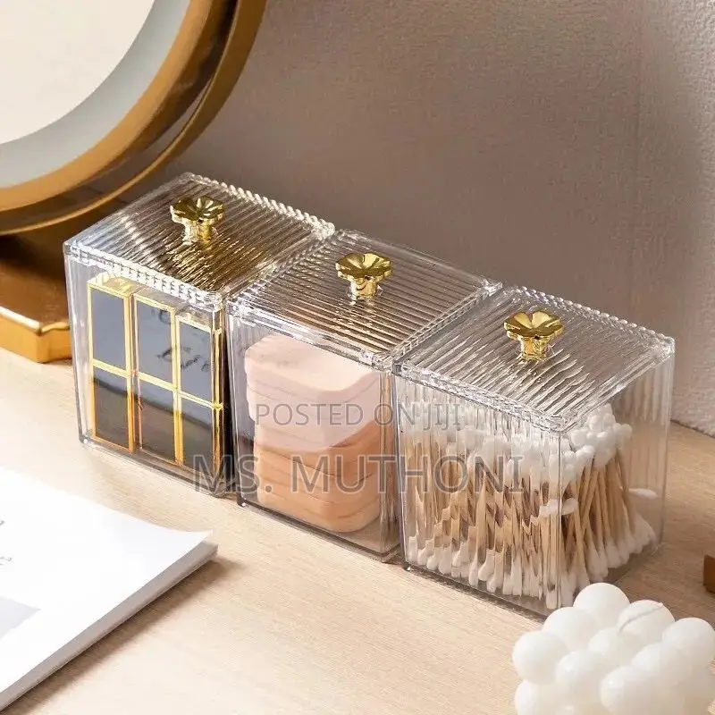 A Pair Multifunction Makeup Cotton Pad Storage