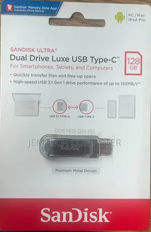 Sandisk 128gb Ultra Dual Drive Luxe Usb Type-CTM
