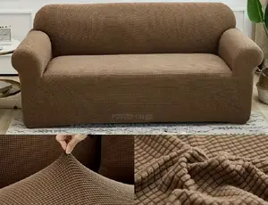 Plain Brown Sofa Cover