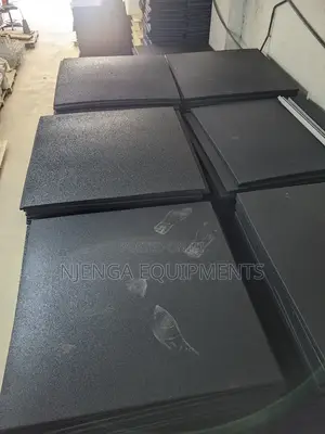 Rubber Tiles Black and Blue Flecks 15mm