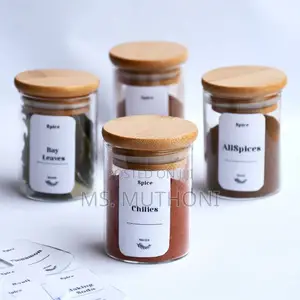6pcs Spice High Borosilicate Jars