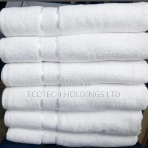 90 By 150 White Cotton  Towels Hj8