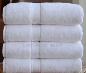 90 By 150 White Cotton  Towels Wx4