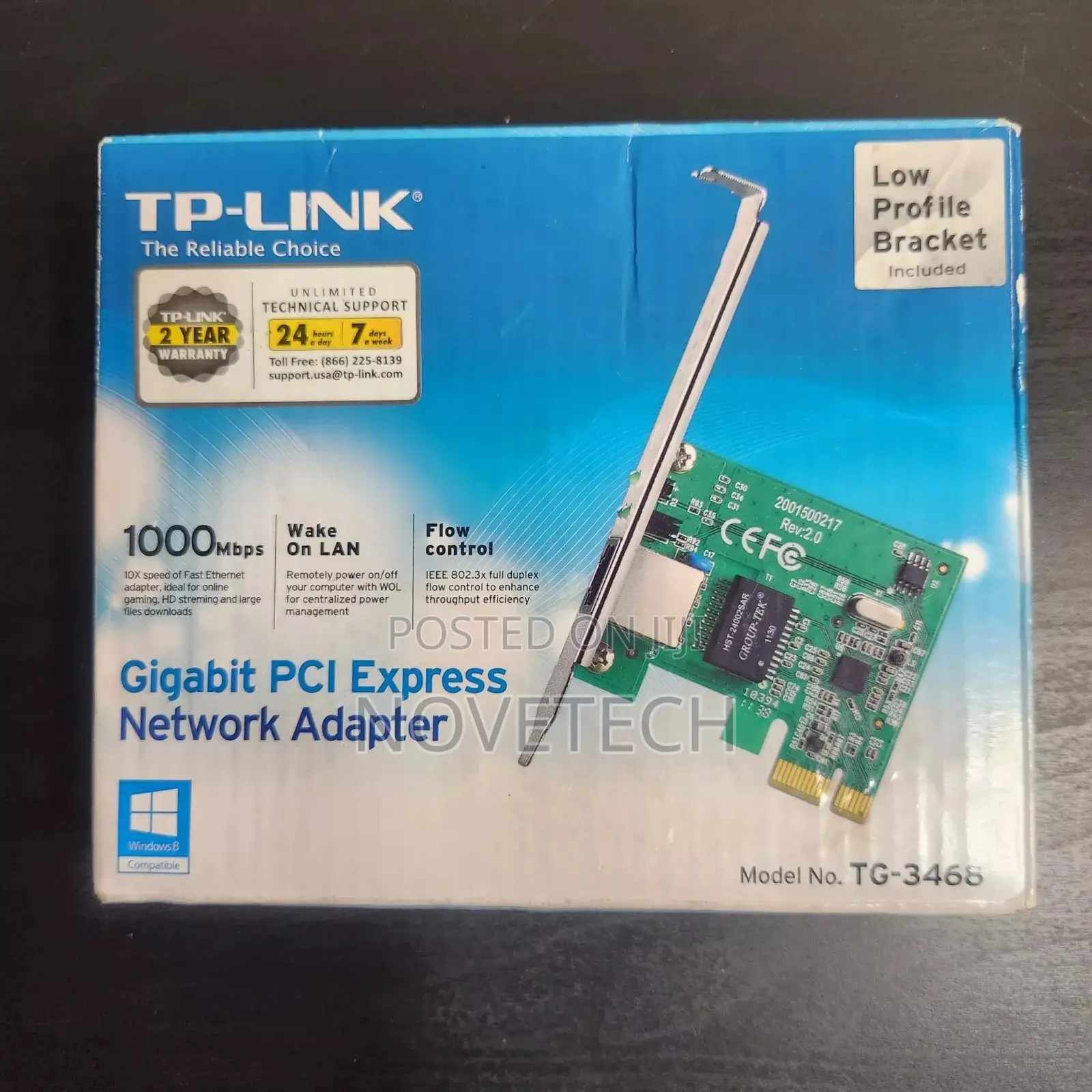 Tp-Link TG-3468 Gigabit PCI Express Network Card Adapter
