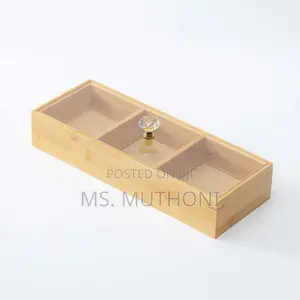 3 Slot Wooden Tea Bag / Candy Organizer