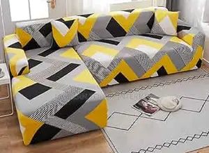 L-Seat Printed Sofa Cover