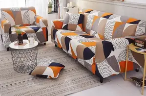 Affordable Printed Sofa Cover, 3-2 Seaters