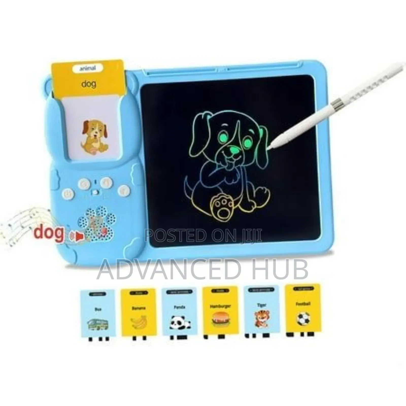 Writting Pad With a Card Reader.Rechargeable Educational Toy
