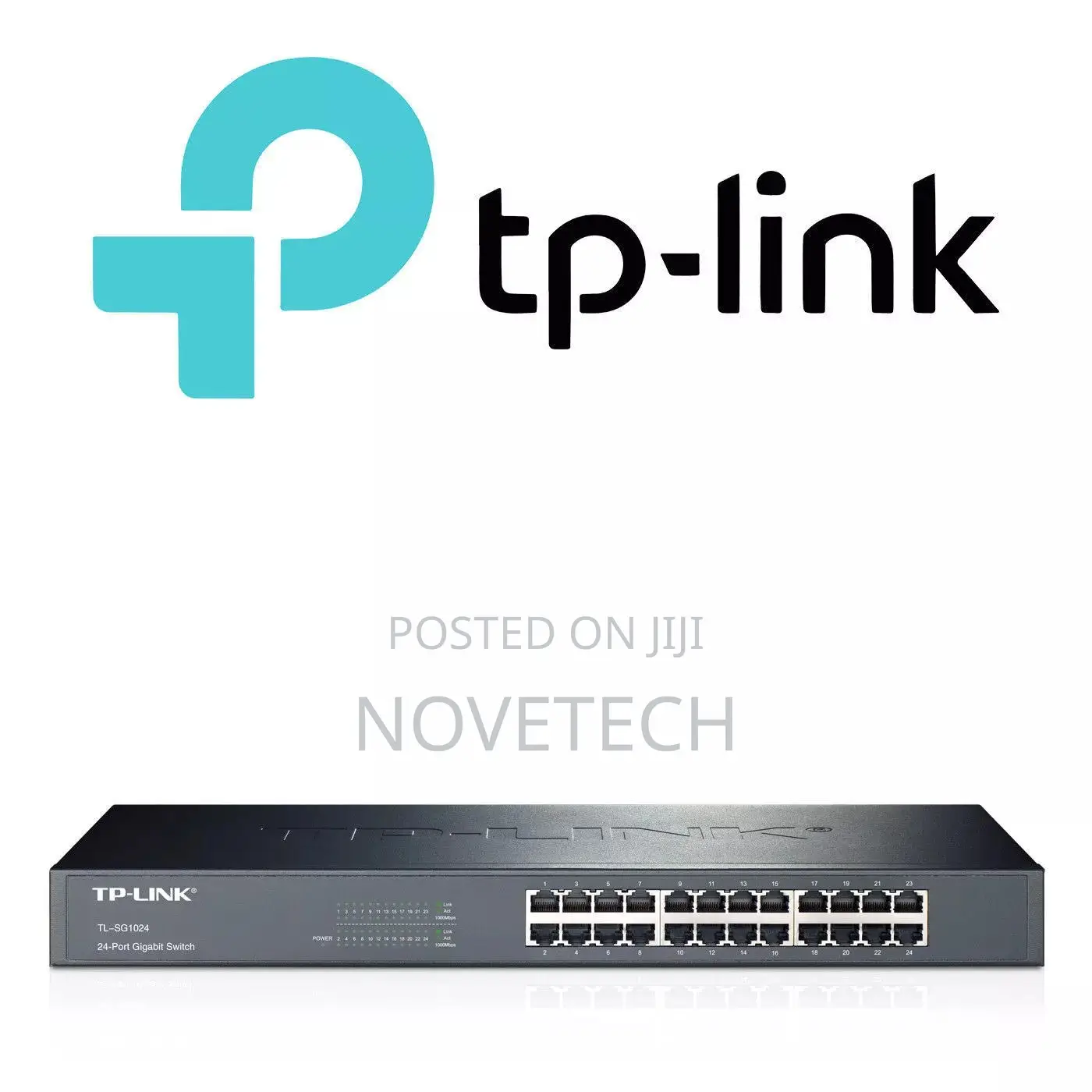 TP-LINK - 24 Port Gigabit Rack Mount Network Switch