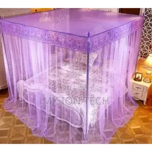 Mosquito Net With Metallic Stand 4 by 6 - Purple