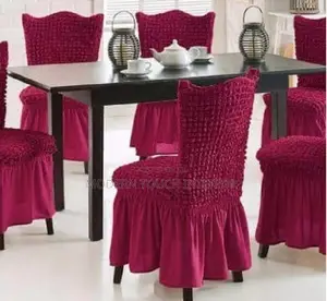 STRETCHABLE DINNING SEAT COVERS ( 6 Set )