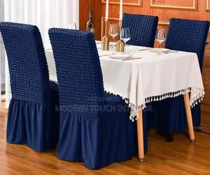 Blue Dinning Seat Covers ( 4 Pieces )