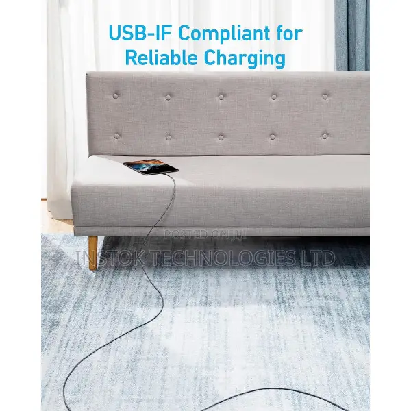 Anker 310 USB C to USB C Braided Cable 60W 3ft