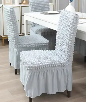 Elastic Grey Dinning Seat Covers