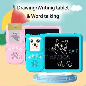 2 in 1 Educational LCD Writing Pad and Flash Cards for Kids