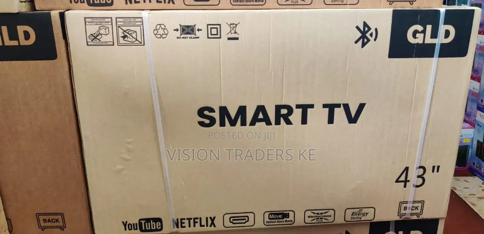 *Gld 43" Smart Android With Bluetooth Led Frameless Tv
