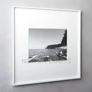 White Picture Frame With White Mat