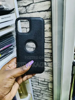 iPhone 11 Pro Max Leather Back Cover (Black)