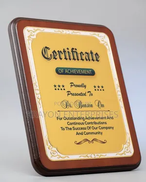 Wooden Award Clasic