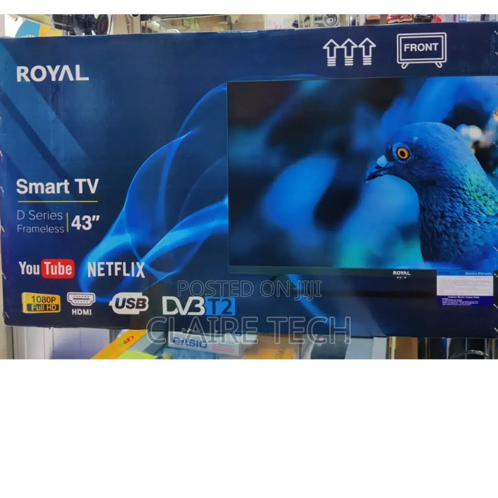 *Royal 43" Smart Android With Bluetooth Television