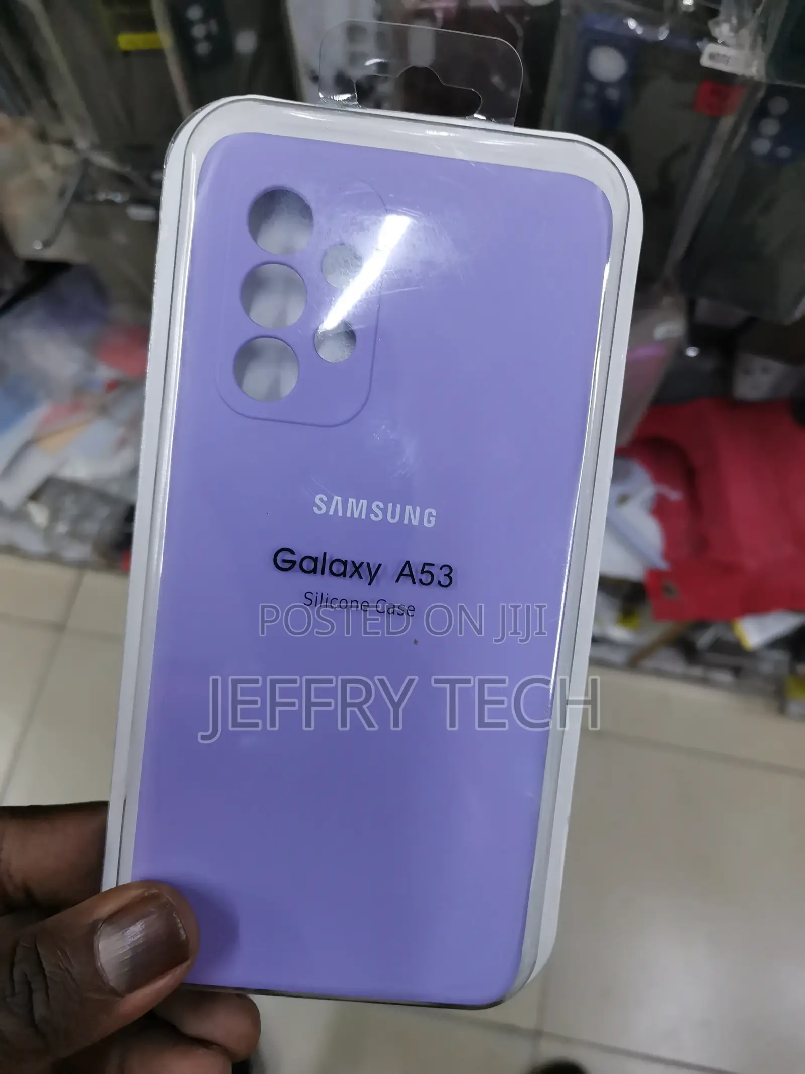 Silicone Case for Galaxy A53 -Purple-