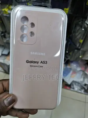 Silicone Case for Galaxy A53 5G -Beige-
