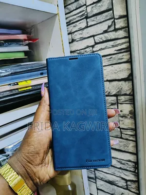 Oppo Reno 12 5g Blue Leather Flip Cover
