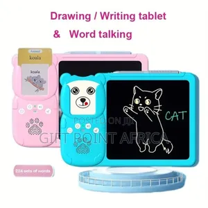 Educational 2 in 1 Kids LCD Pad and Flash Cards for Kids