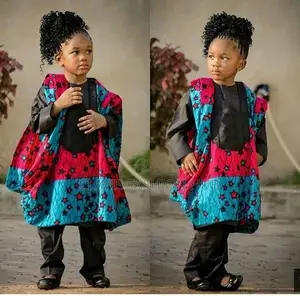 Kids Kitenge Agbada Suit