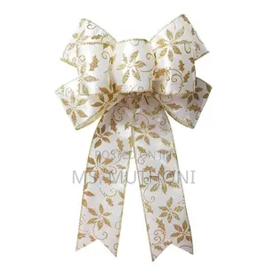 A Pair (2) Christmas Bowtie Decor Bow Tie