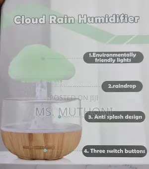 Sound of Rain" Rechargeable CLOUD RAIN HUMIDIFIER