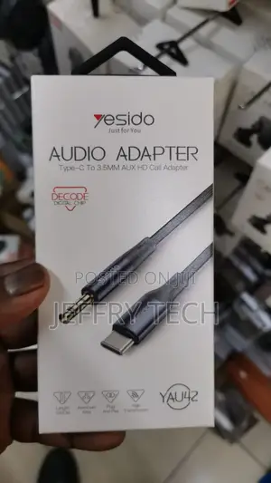 Yesido YAU42 Type C to Audio 3.5mm Cable Black