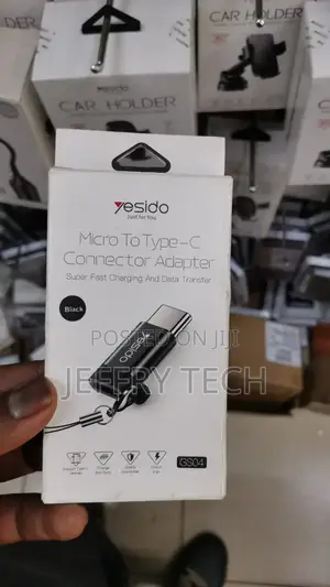 Yesido GS04 Micro to USB-C Connector Adapter – Black