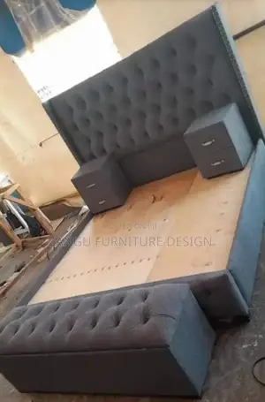Grey Bed King Size