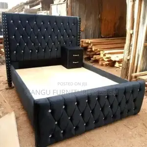 Pretty Black Coloured Bed