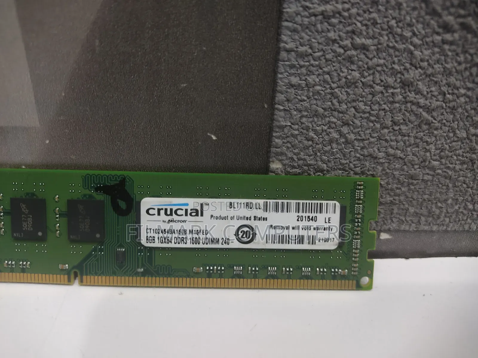 Crucial 8gb Pc3-12800 Ddr3-1600mhz Desktop Memory Ram