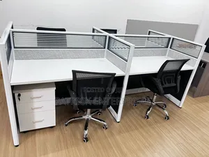 Executive Imported Modern 4 Way Workstation