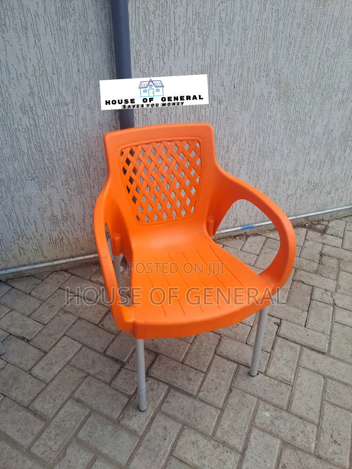 Plastic Chair Orange Plastic Chair