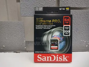 Sandisk 64gb 200mbps Extreme Pro Uhs-I SDXC Memory Card