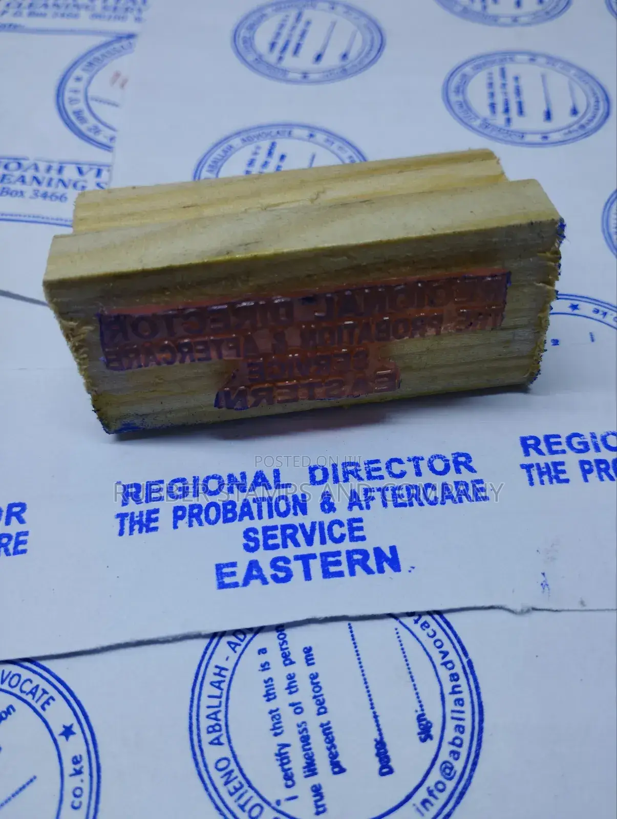 Wooden Rubber Stamps