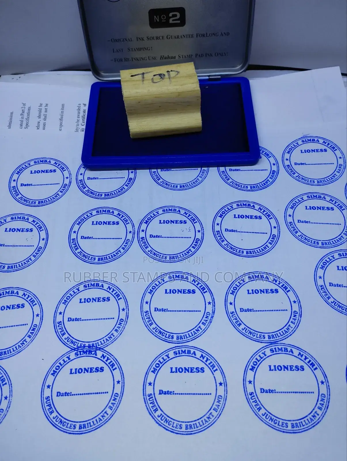 Wooden Rubber Stamps