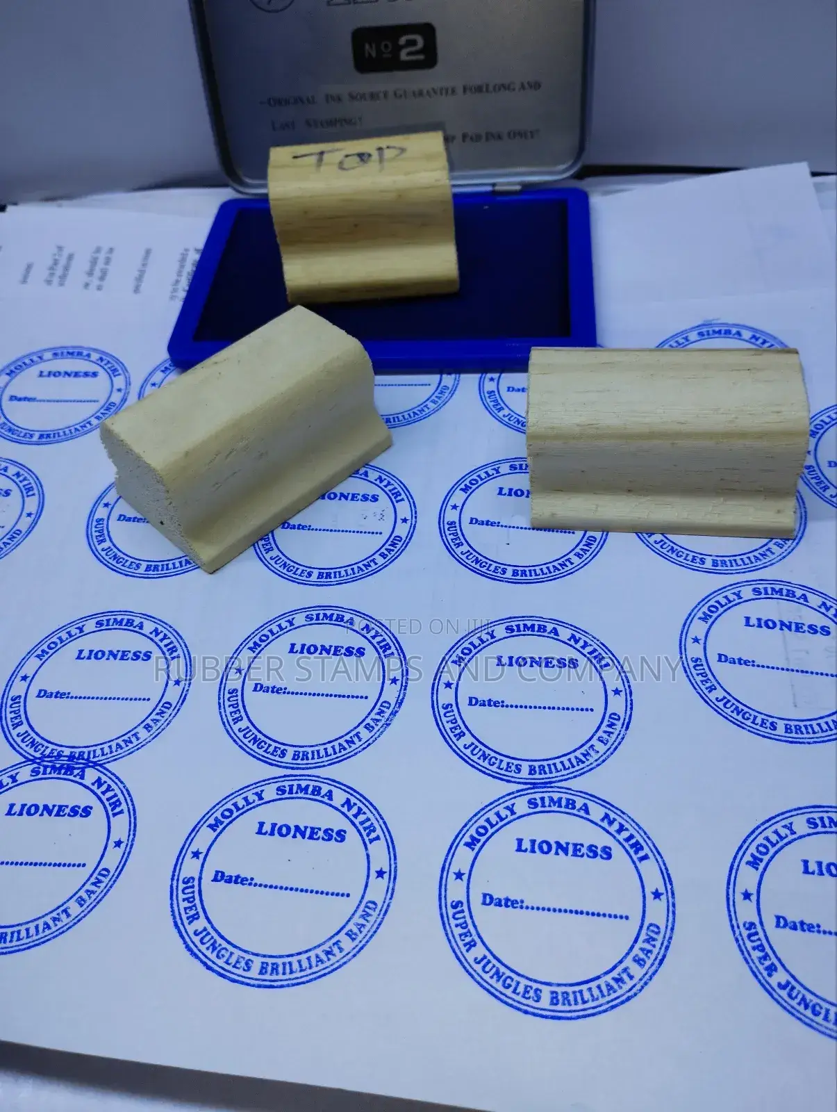 Wooden Rubber Stamps