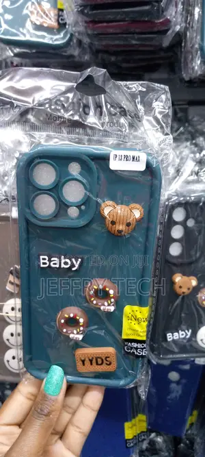 Cute 3D Bear Coffee Cartoon Silicone Case for iPhone 13 Pro