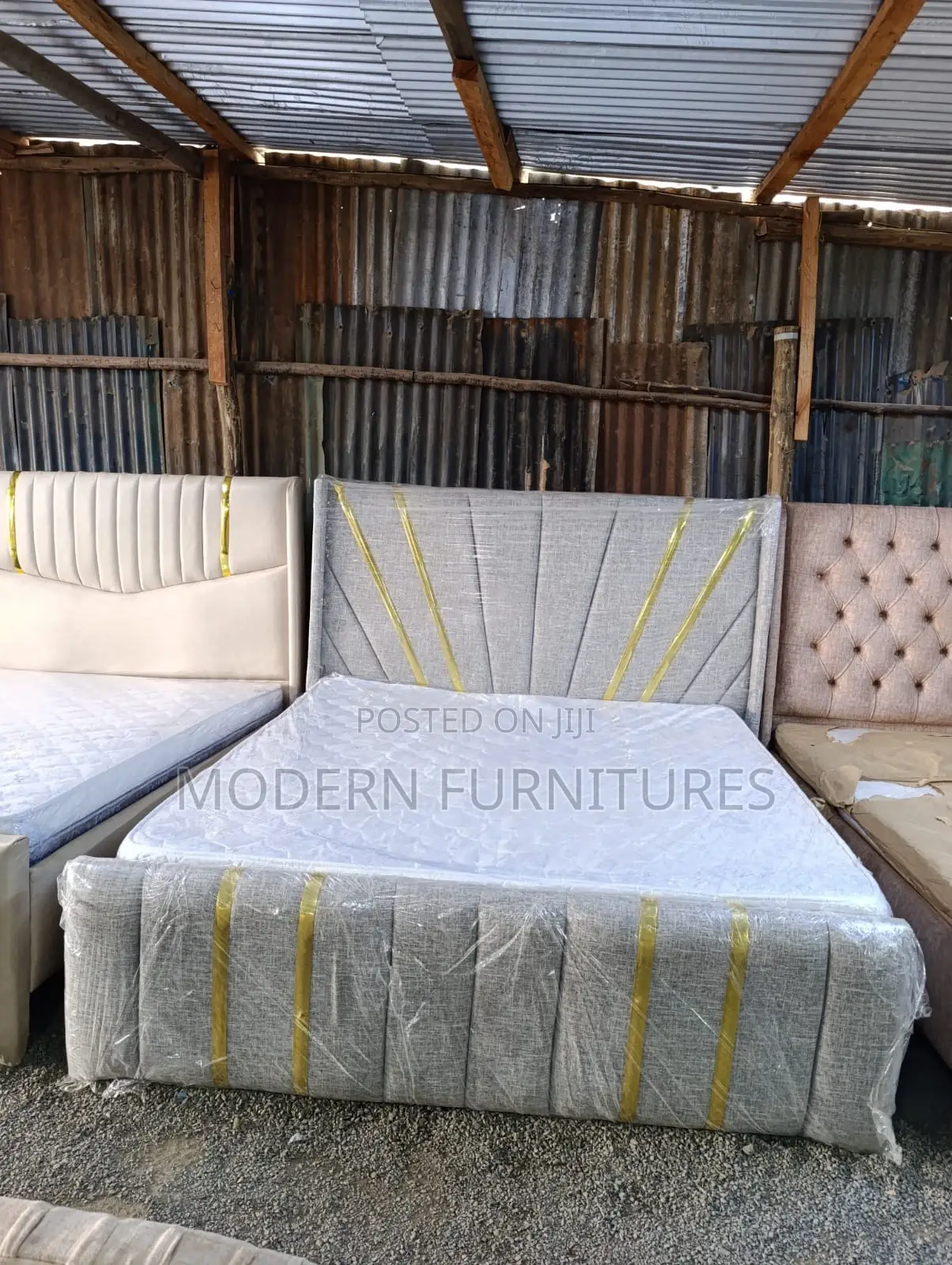 Light Grey Classy 5 by 6 Bed