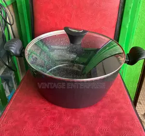Edenberg Black Cooking Pot With Lid
