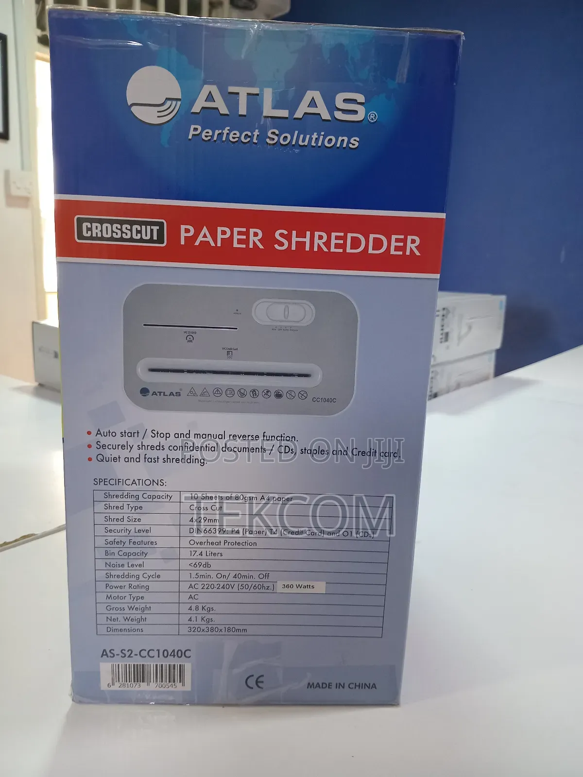 Atlas CC1040 10 Sheets Paper Shredder